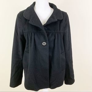 ZARA Woman Small Wool A-line Pea Coat